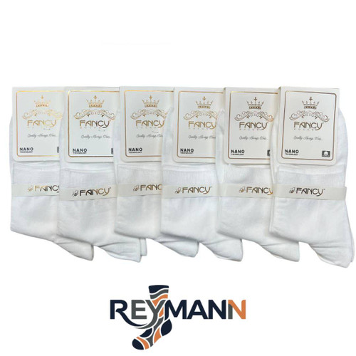 جوراب مردانه نیمساق ساده سفید (3 جفتی) پنبه، سایز 40 تا 45