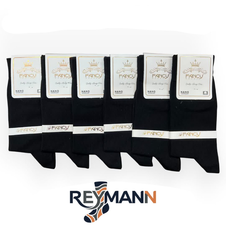 جوراب مردانه ساقدار ساده مشکی (۳جفتی) جنس نخ پنبه، سایز 40 تا 4۵